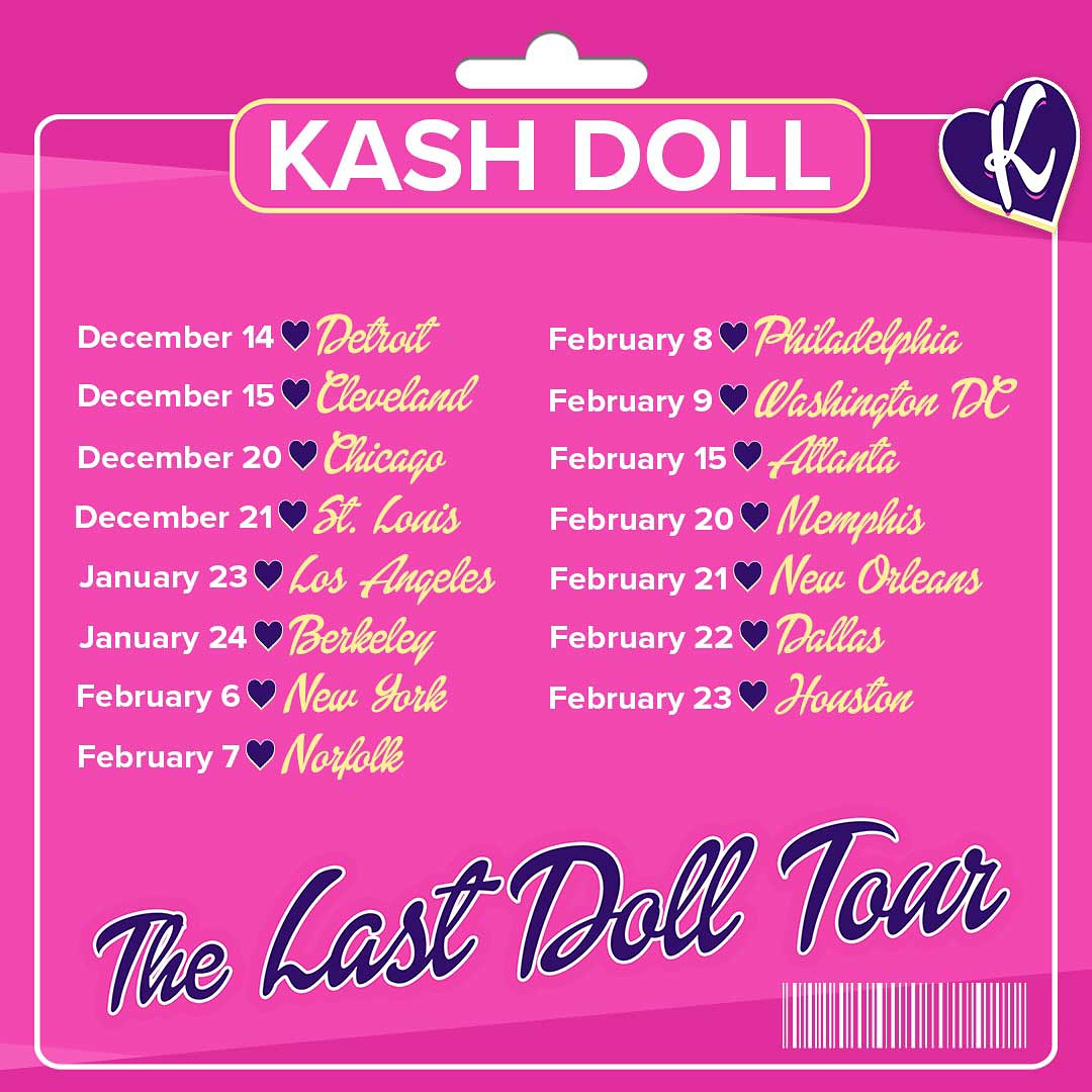 Kash Doll Tour Poster 2025